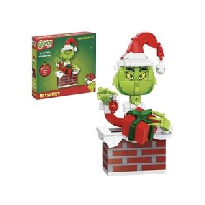 Brickcraft Dr. Seuss UP THE CHIMNEY GRINCH 504pc Brick Building Toy Set New